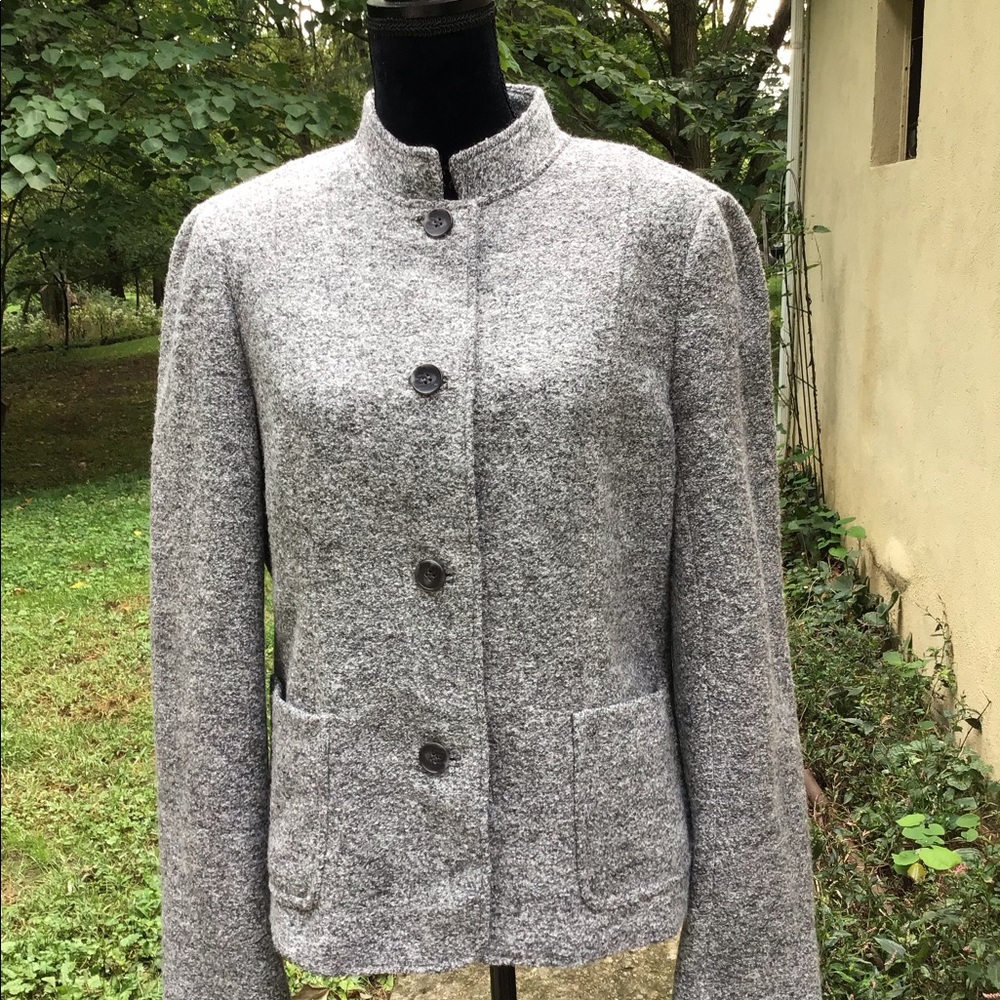 Talbots buttoned front closure wool jacket.